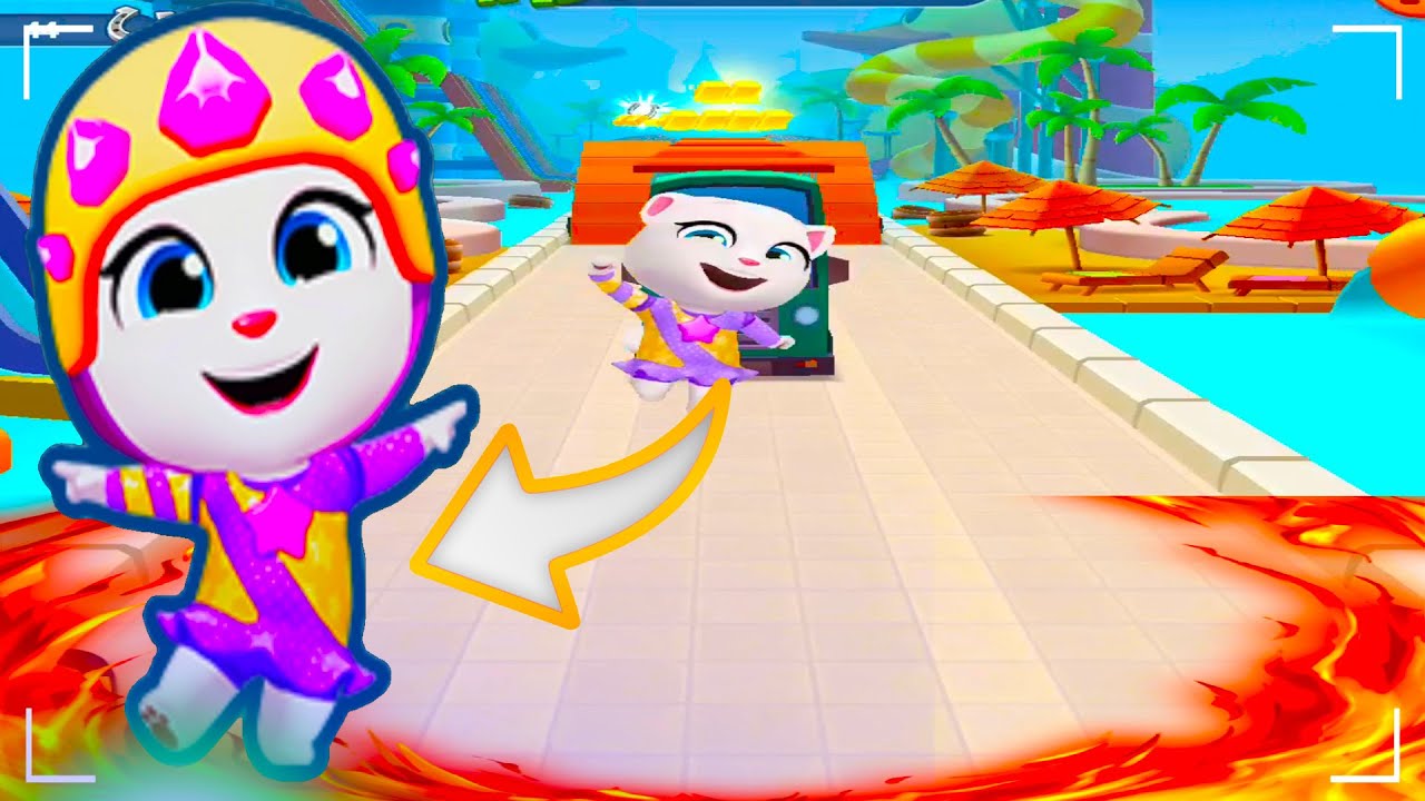 Talking Tom Gold Run - Novo Personagem Angela Ginastica  Tela Cheia  (Android/iOS)