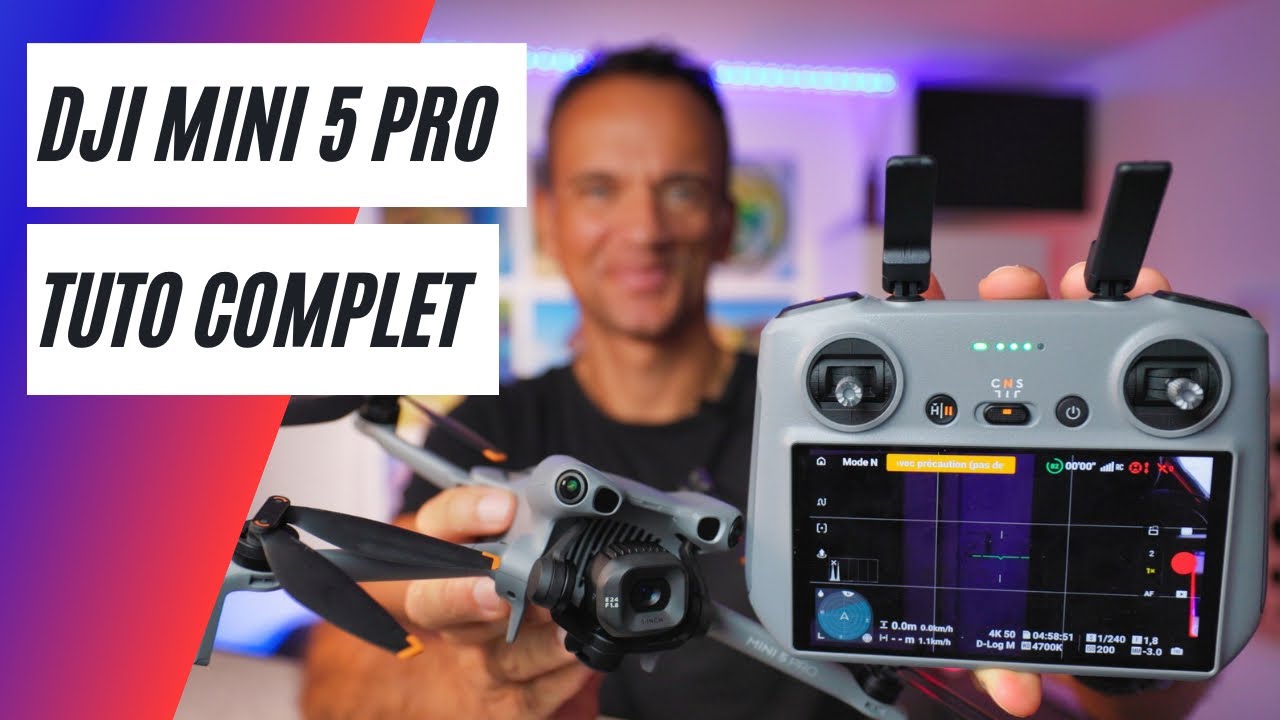 DJI Mini 5 Pro : tuto pour débutants (mise en route, activation, dji fly, conseils...)