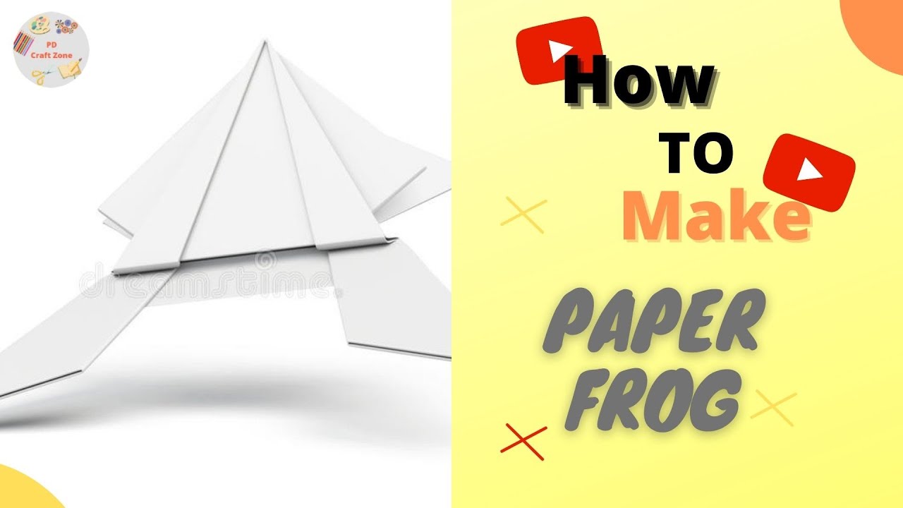 How to make PAPER JUMPING FROG || Very easily at home by PD Craft Zone ||