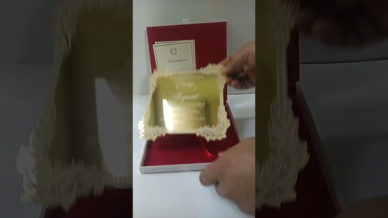 Satin Box with Electroplated Custom Monogram &ndash; ANGELA