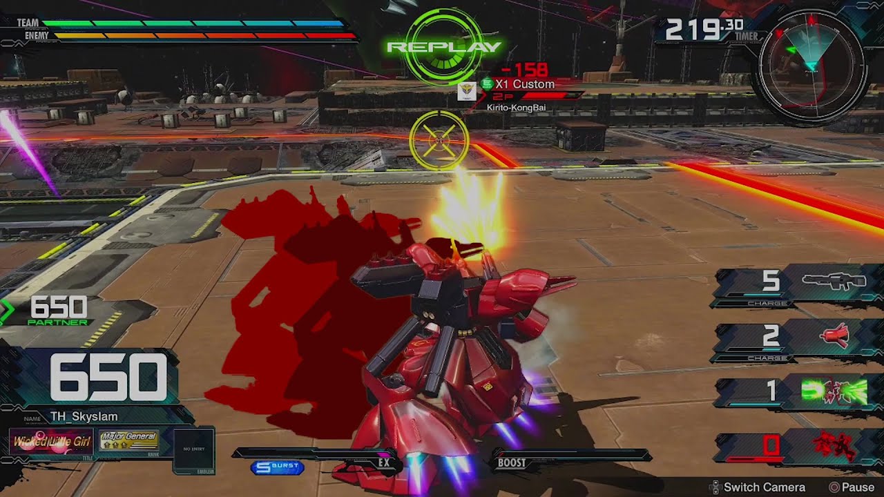 『EXVSMBON』Sazabi fastfall, multiple way to input and different effect !