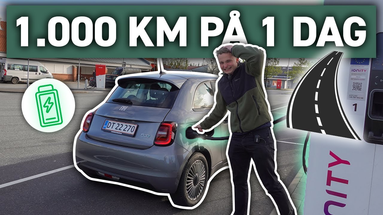 KØRER 1.000 KM. I FIAT 500e PÅ 1 DAG!