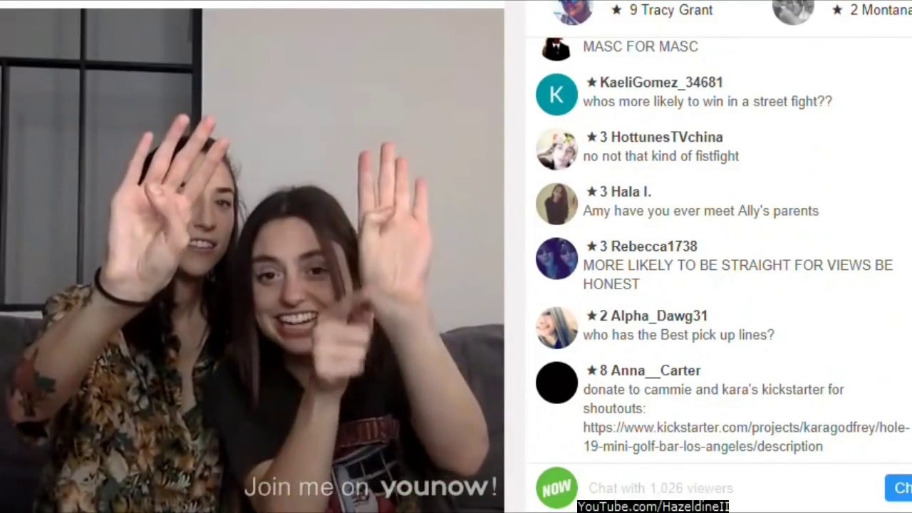 Ally Hills and Amy Ordman (Almy) Got Back Together? (YouNow Moments)