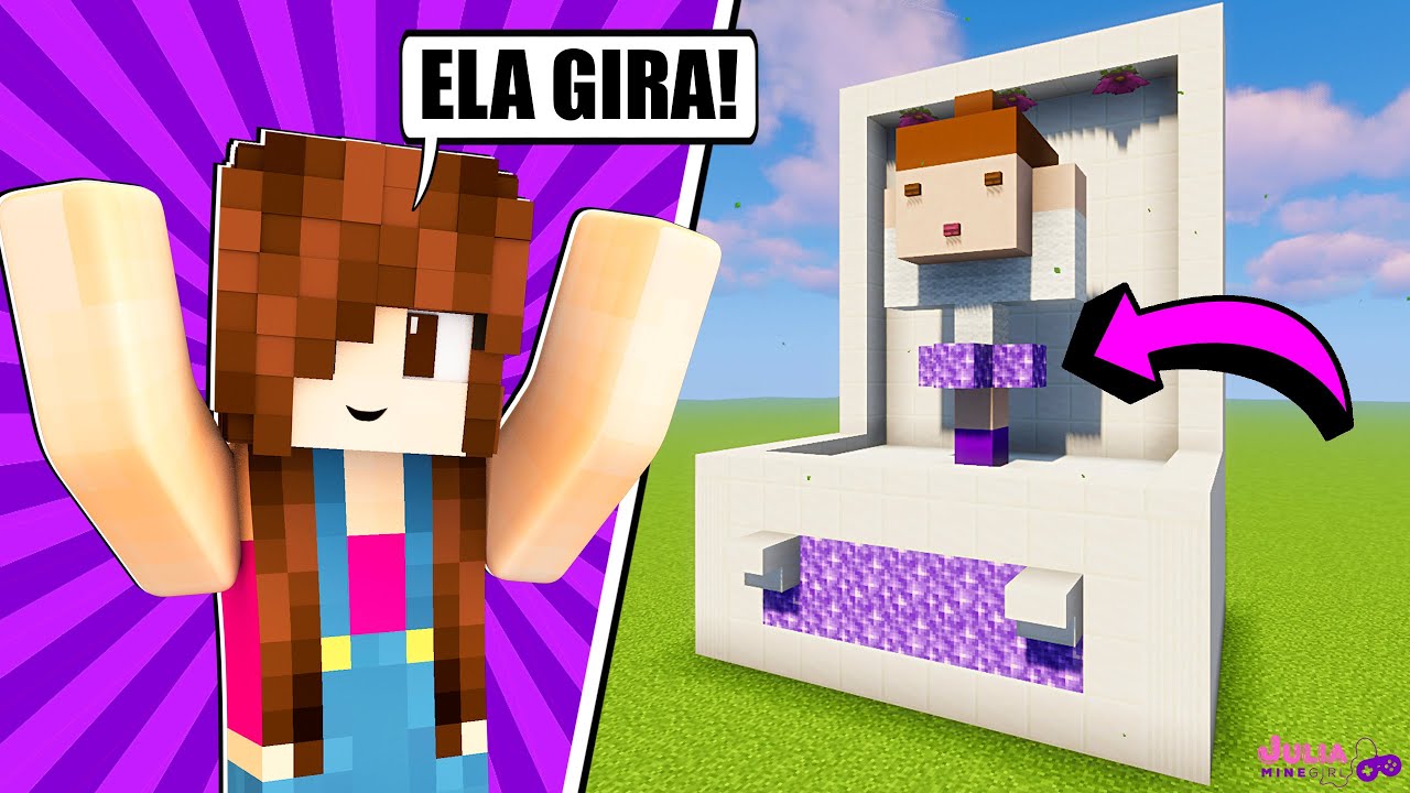 BAILARINA GIRANDO no MINECRAFT!