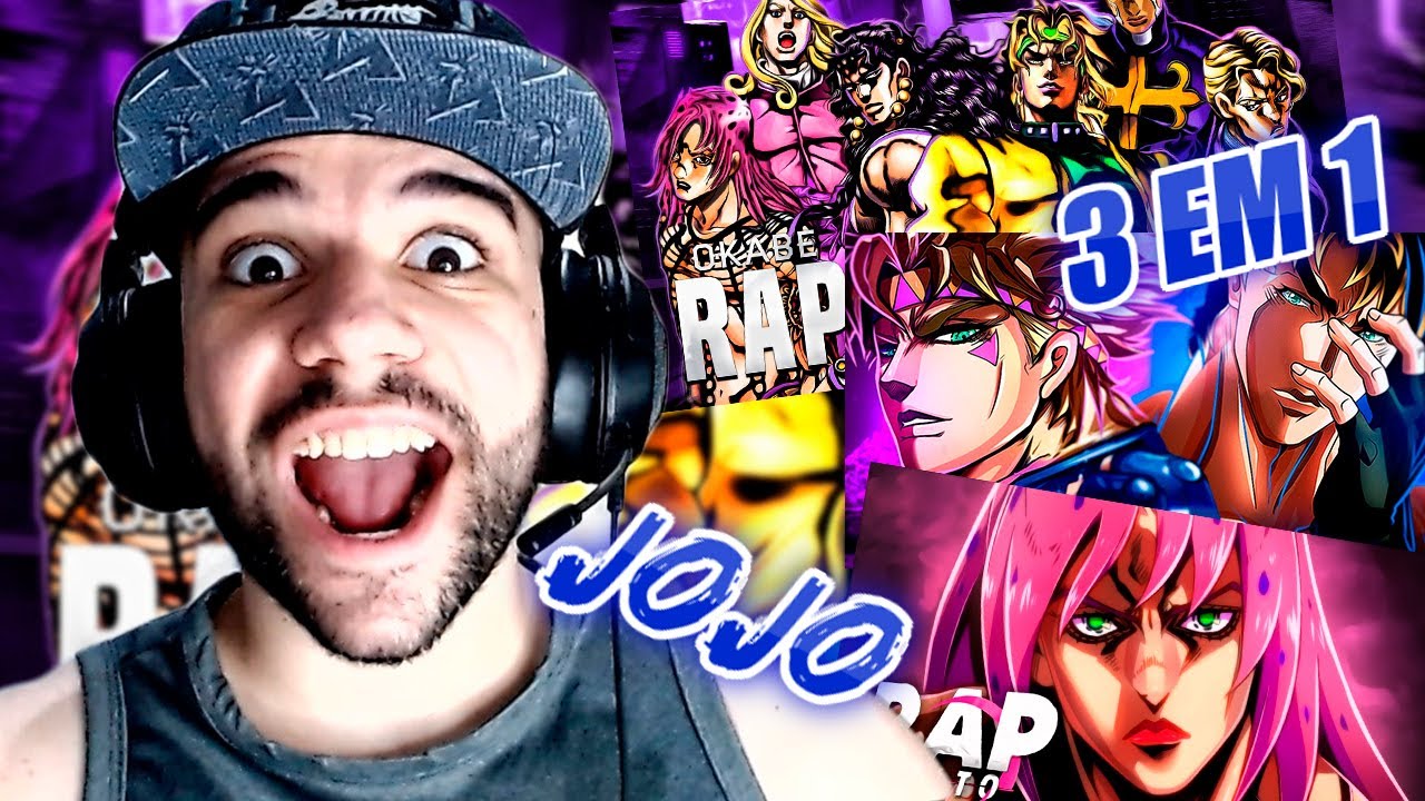 REACT - 3 EM 1 - RAP Fim da Linhagem - Vilões (OKABE) - JOSEPH / CAESAR (SHINY) DIAVOLO (KAITO) JOJO