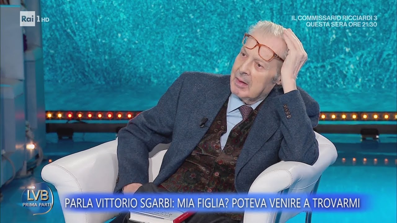 Vittorio Sgarbi a Domenica In: 