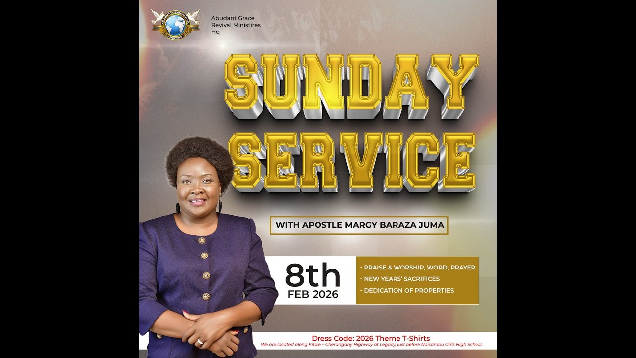 08.02.2026 LIVE SUNDAY SERVICE || AGRMhQ ||Apostle Margy Juma