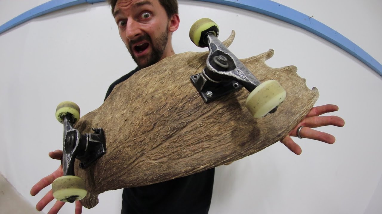 MOOSE ANTLER SKATEBOARD! | YOU MAKE IT WE SKATE IT EP 146