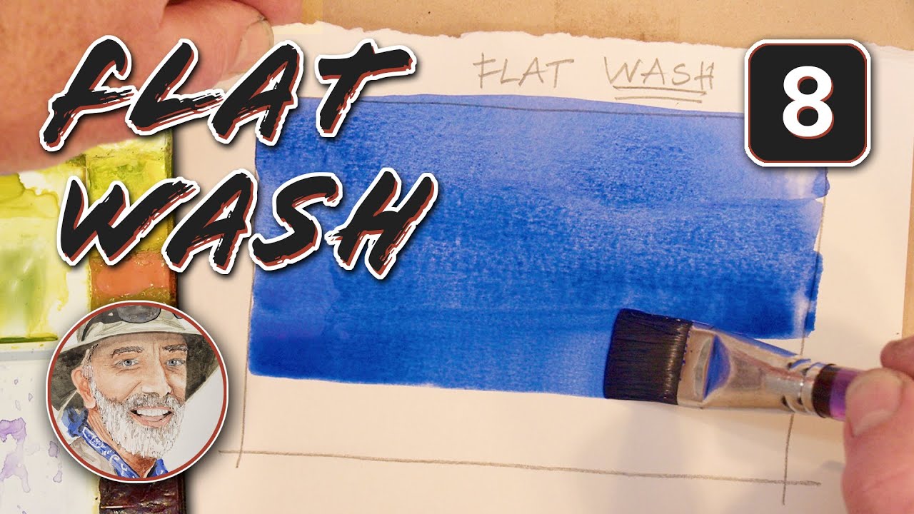 How to Paint a Smooth Flat Wash — Essential Watercolor Technique