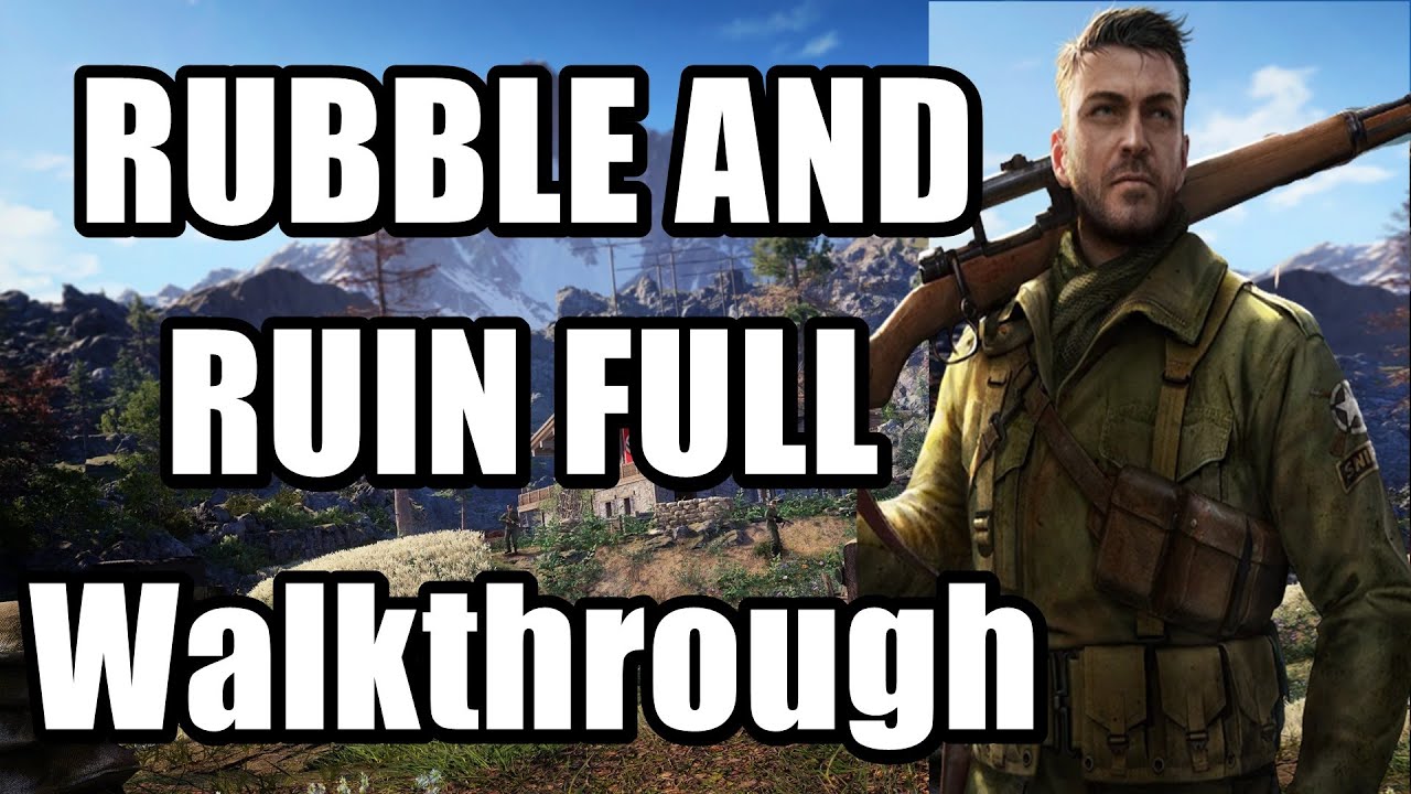 Sniper Elite 5 RUBBLE AND RUIN Full Walkthrough (Mission 8)