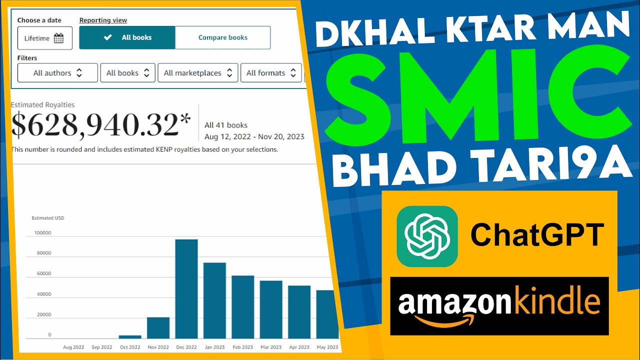 دخل أكثر من 50 دولار فالنهار بإستعمال الذكاء الاصطناعي و أمازون كيندل - CHATGPT AND AMAZON KDP