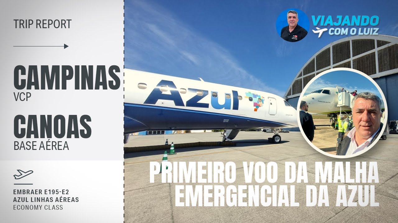 VOO COMERCIAL NA BASE AÉREA DE CANOAS-RS - MALHA EMERGÊNCIAL