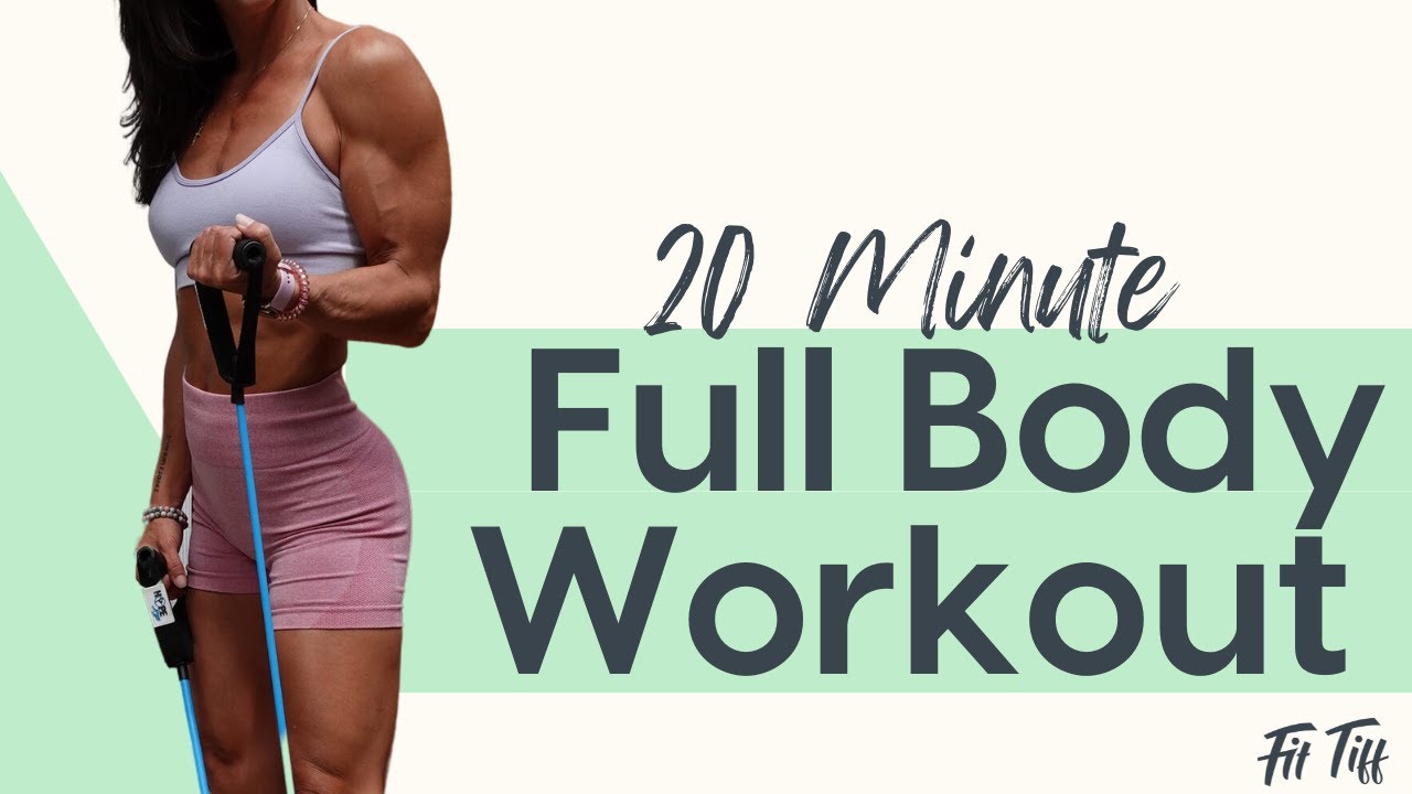 20 Minute Full Body Resistance Band Workout | Upper & Lower Body Exercises with No Equipment Abs