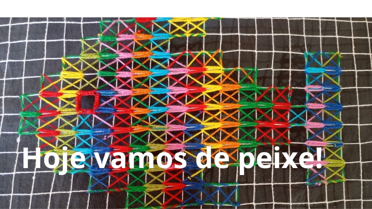 Vamos hoje fazer um peixe no Bordado Filé
