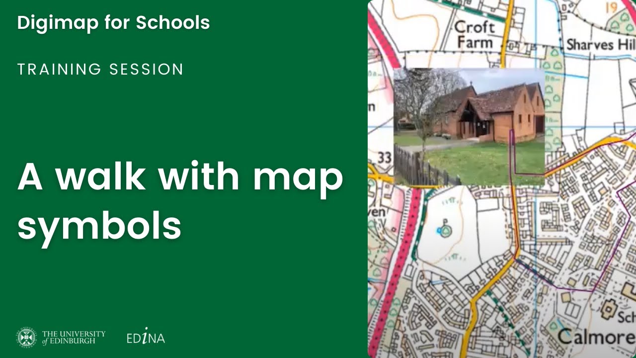 A walk with map symbols