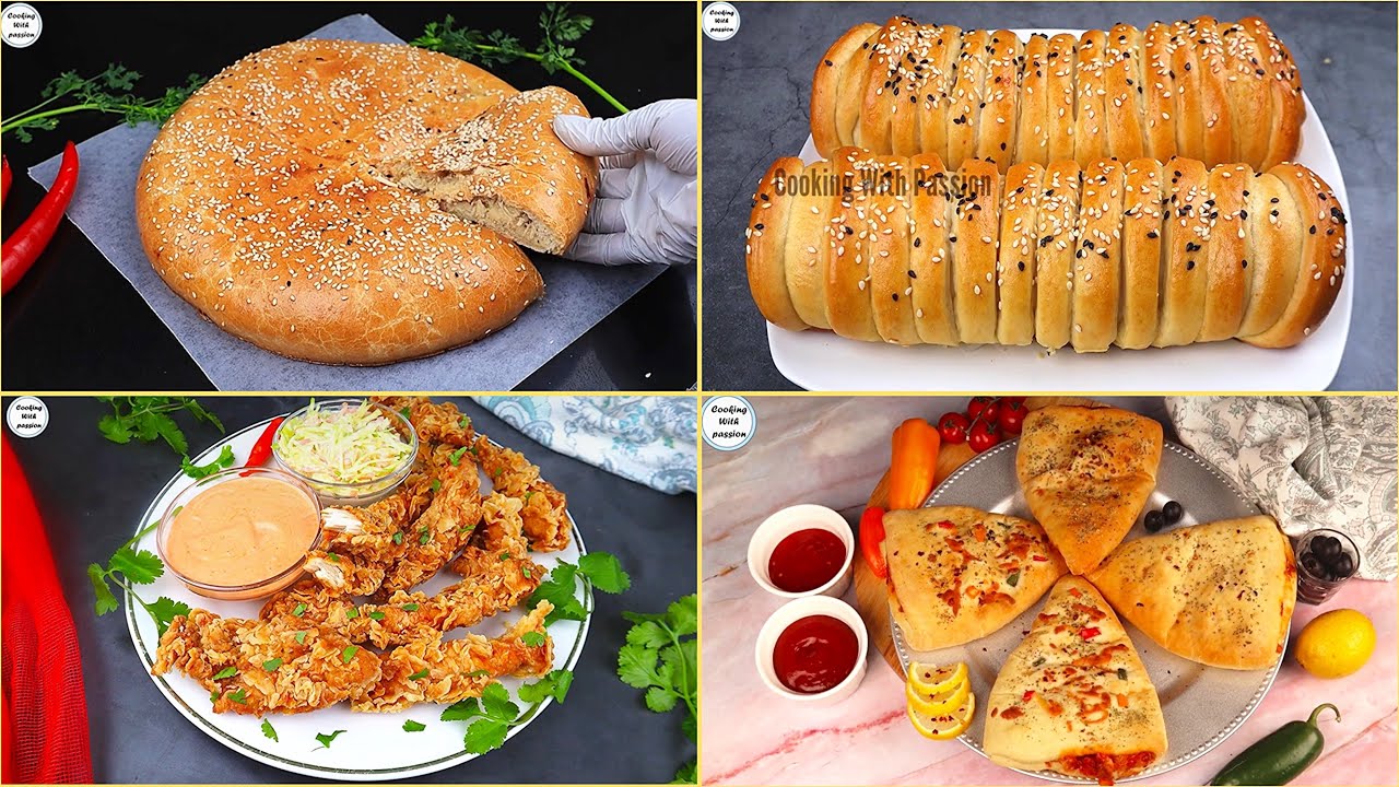 Try Something Special for Iftar by Cooking With Passion, Chicken Bread, Zinger Fried Chicken, Pizza