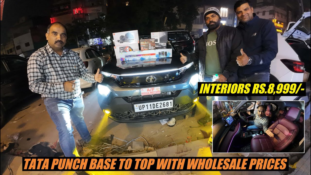 PRICES के साथ 😍 | Tata Punch Modification in Wholesale Rate 🔥 | CARBUZZ KAROL BAGH