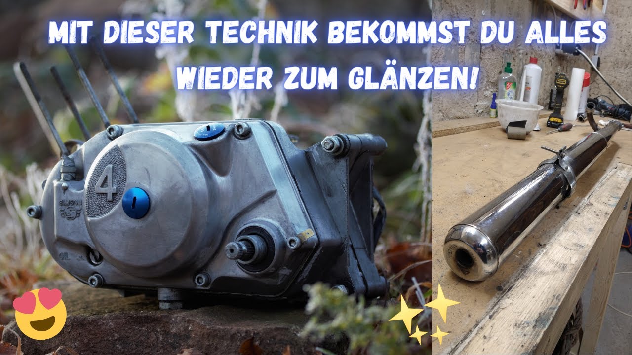 ✨ S51 AUSPUFF und MOTOR wieder zum GLÄNZEN bringen! 😍✨ | Ronjas (Fame) Umbau #04