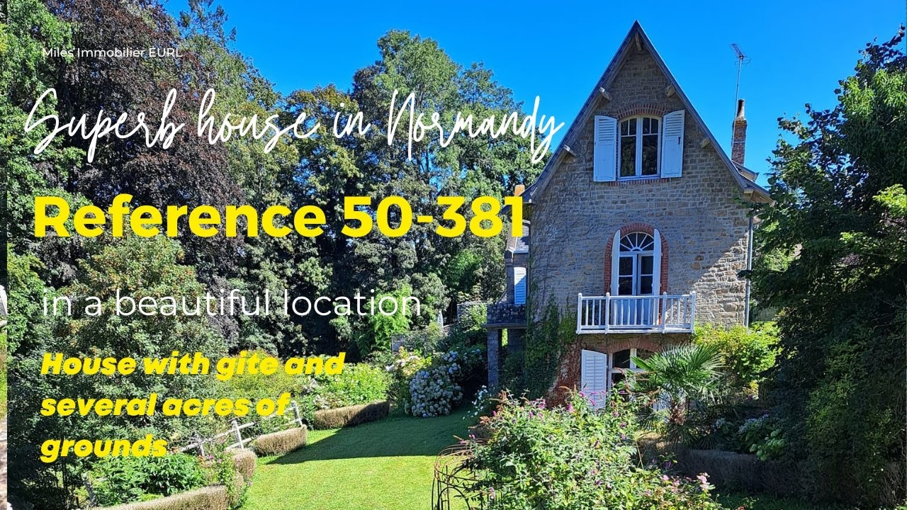 Superb house in Avranches with gite and 7 acres of land - Ref 50-381