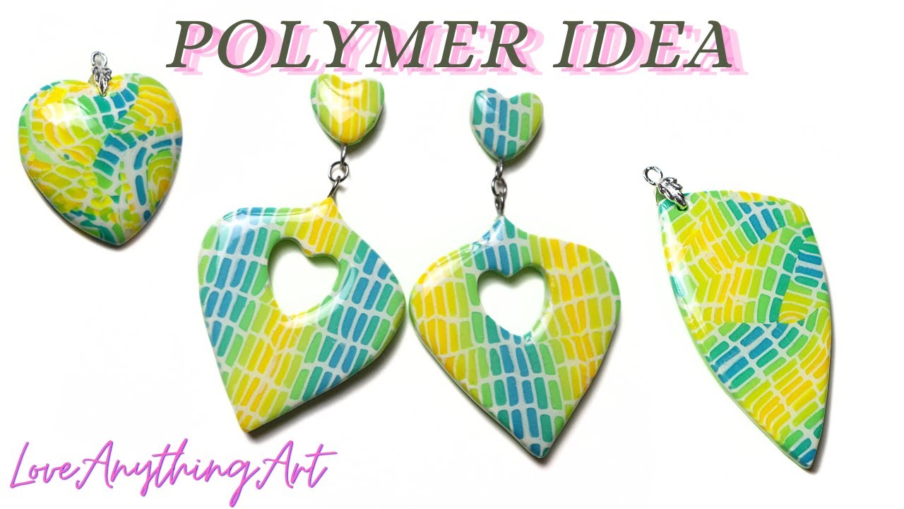 Blended Polymer Clay Pattern Idea