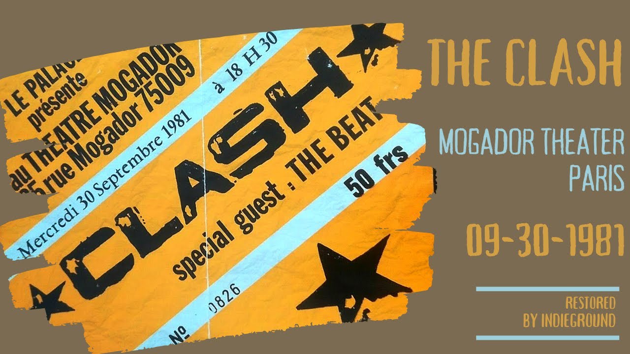 The Clash Mogador Theatre Paris 093081 RESTORED