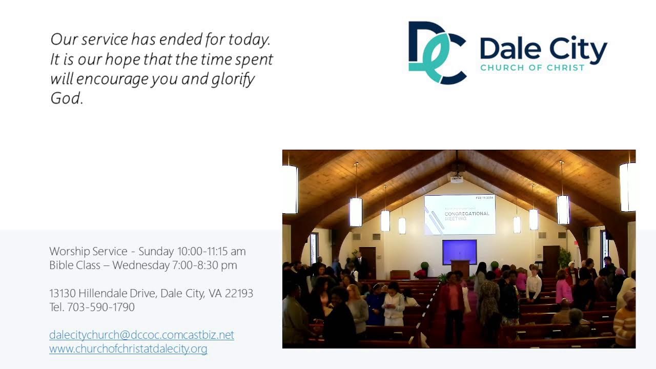 Sunday Morning Worship,  February 15, 2026