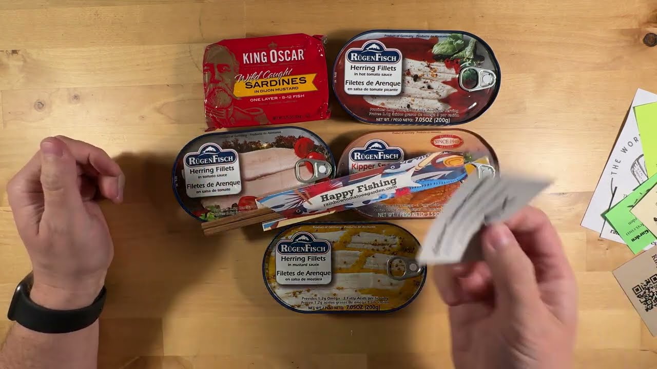 Unboxing an order of tinned fish from @tomsfishinhole - Inspired by @CannedFishFiles