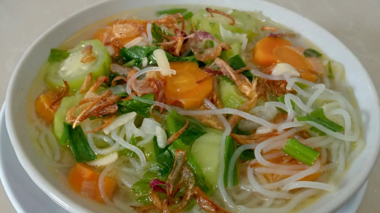 🍀 Begini Caranya membuat SOP Oyong Soun Wortel Segar dan sehat... SAYUR BENING ENAK DAN SEHAT...