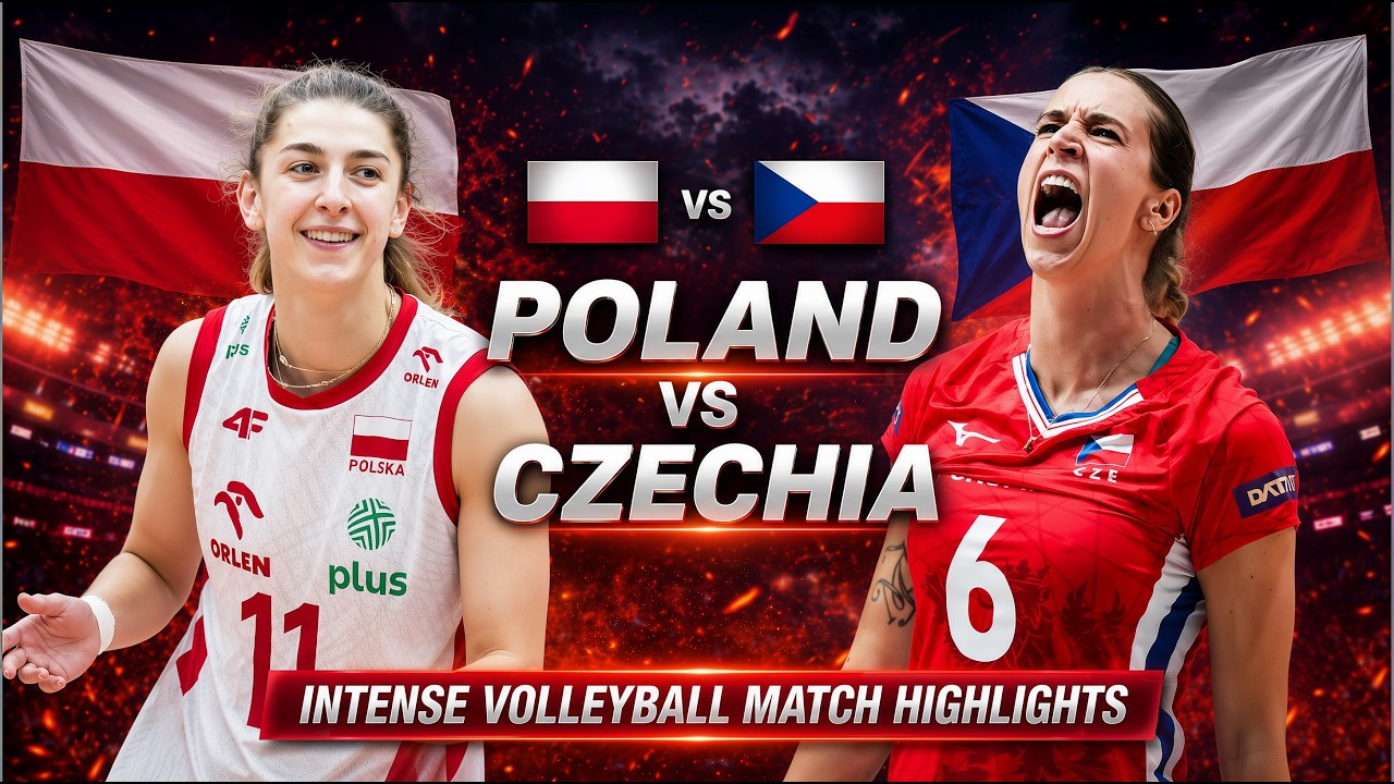 Czechia vs Poland Epic Volleyball Highlights | Women's VNL 2026