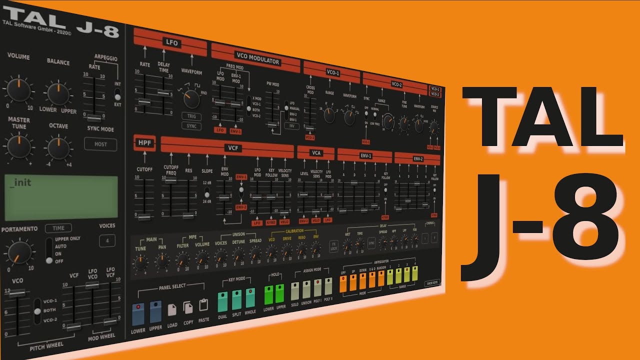 TAL J 8 REVUTORIEL . Présentation du Jupiter 8 selon TAL Software (captions 50% done)