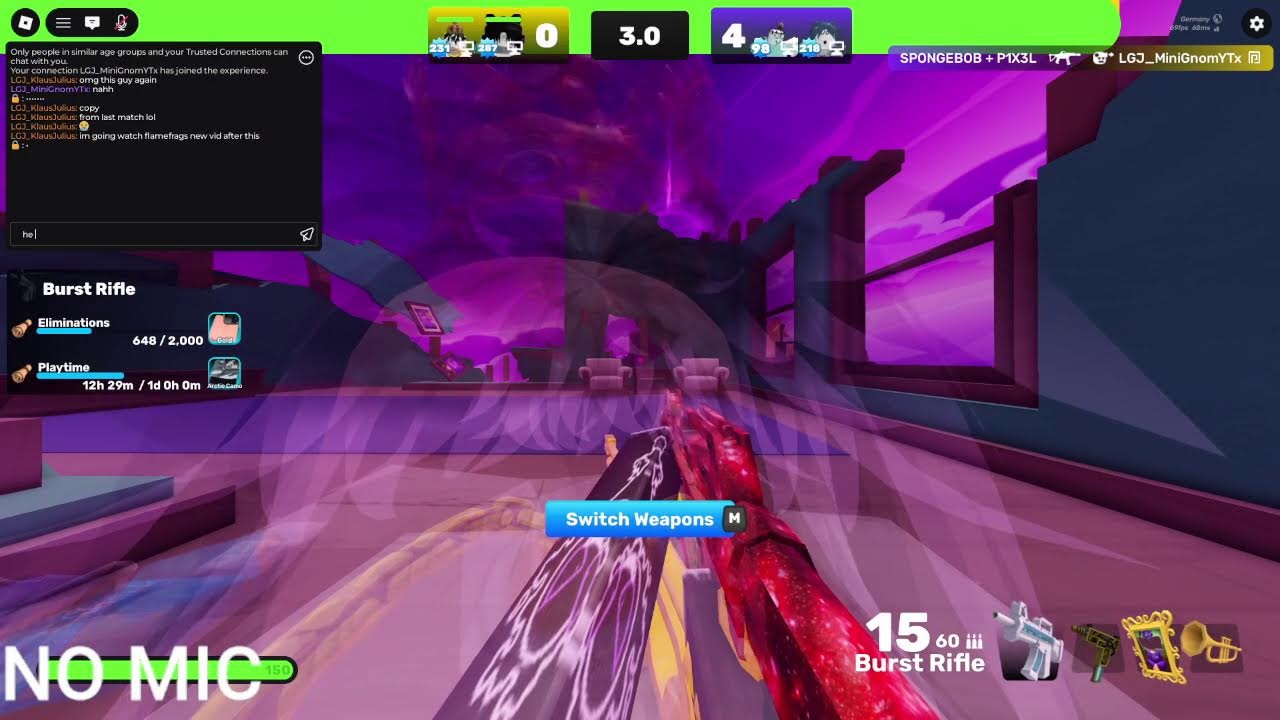 Playing roblox games maybe w viewers