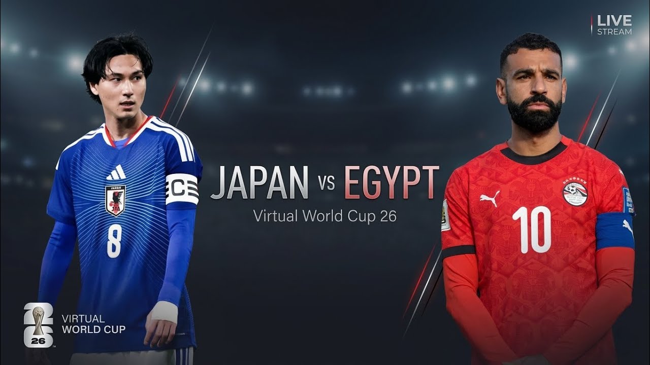 Virtual World Cup 26 – JAPAN vs EGYPT | Group Stage Match