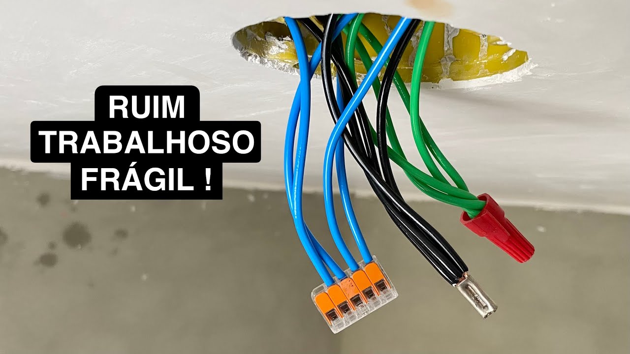 Essa &eacute; a MELHOR maneira de fazer fechamento de circuitos no teto.