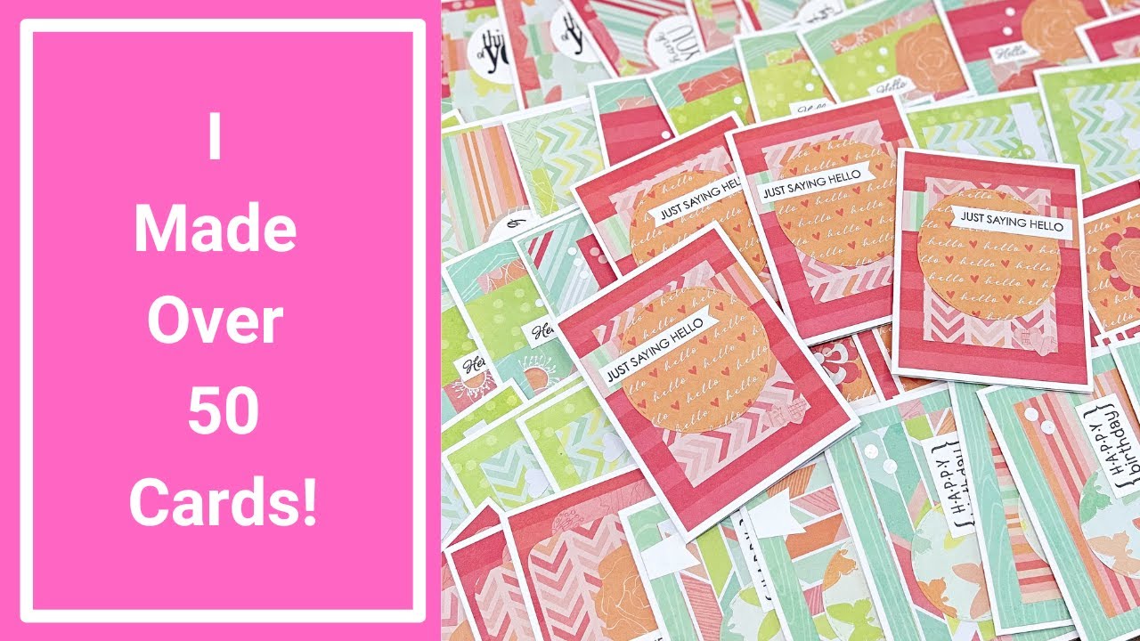 Full Card Process Video - Mint Julep Part 3- Using Up a Whole 12x12 Paper Pad
