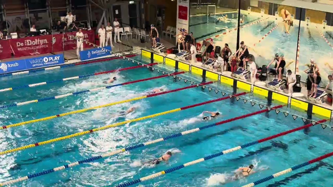 NJK korte baan 2026 Amsterdam. Estafette 4x100m vrije slag. Minke