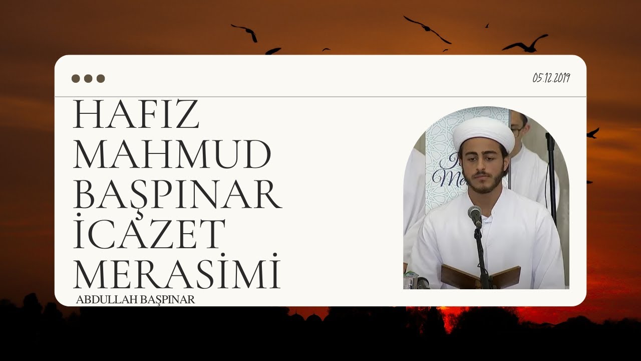 Oğlum Mahmud’un İcazet Merasimi Kıraatı