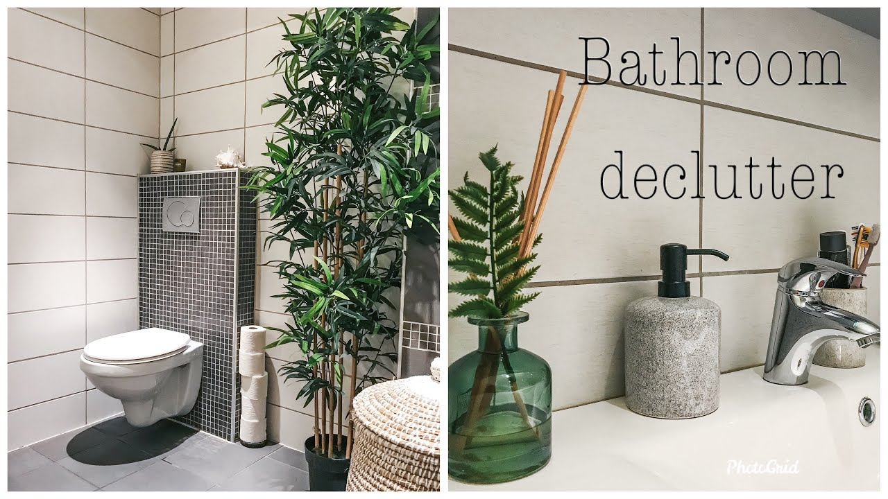 Declutter with me - bathroom declutter I Minimalism series