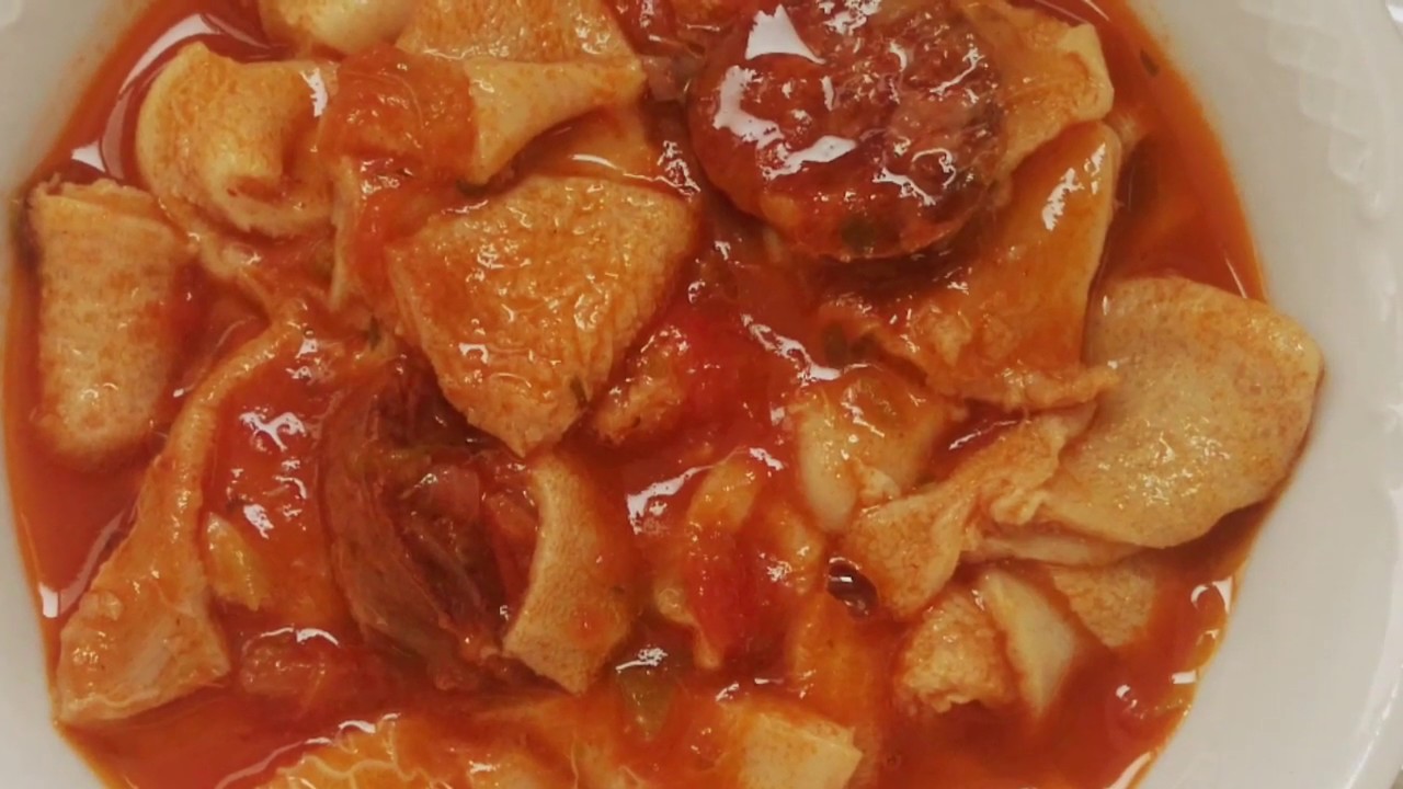 CALLOS DE CORDERO CON CHORIZO (con salsa en robot mambo)
