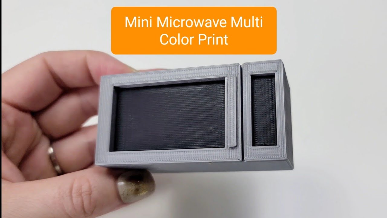 Comparing a Miniature Microwave on ALL 4 Multi-Color Printers! Bambu and Prusa!