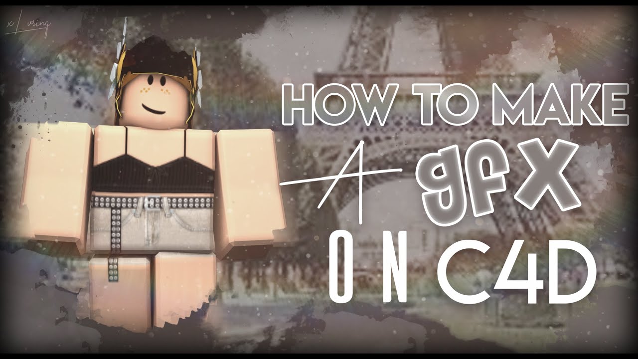 Roblox┊How to make a gfx on Cinema c4d r20 + How to customize your avatar in Roblox Studio✨┊Tutorial