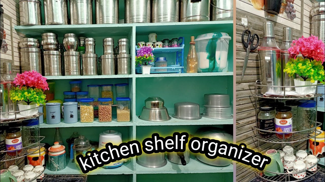 Chota sa non modular kitchen shelf organizer #kitchen organizer ideas 👍🏻