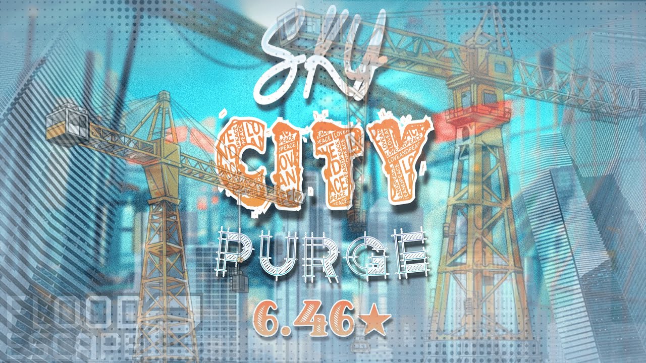 Sky City Purge [⭐6.46 CRAZY+] // Flood Escape 2 Community Maps