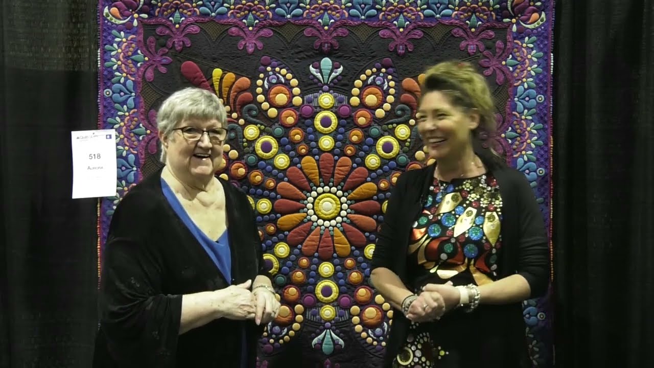 Kyra Reps' Aurora Quilt at AQS QuiltWeek - Daytona Beach 2022