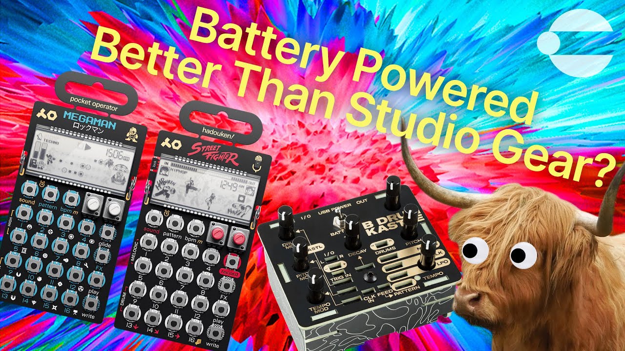 Battery Powered Synths Better Than Studio Gear? Pocket Operator, Boss RV-6, Bastl Dude + Kastle Drum