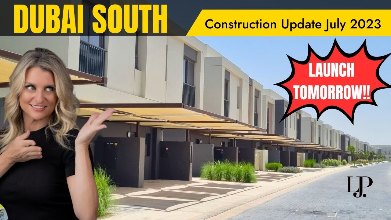 Dubai South Construction Update July 2023- a Drive through the area today!