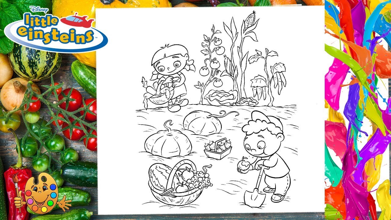 Coloring Little Einsteins : Annie and Quincy  Coloring Book & Pages