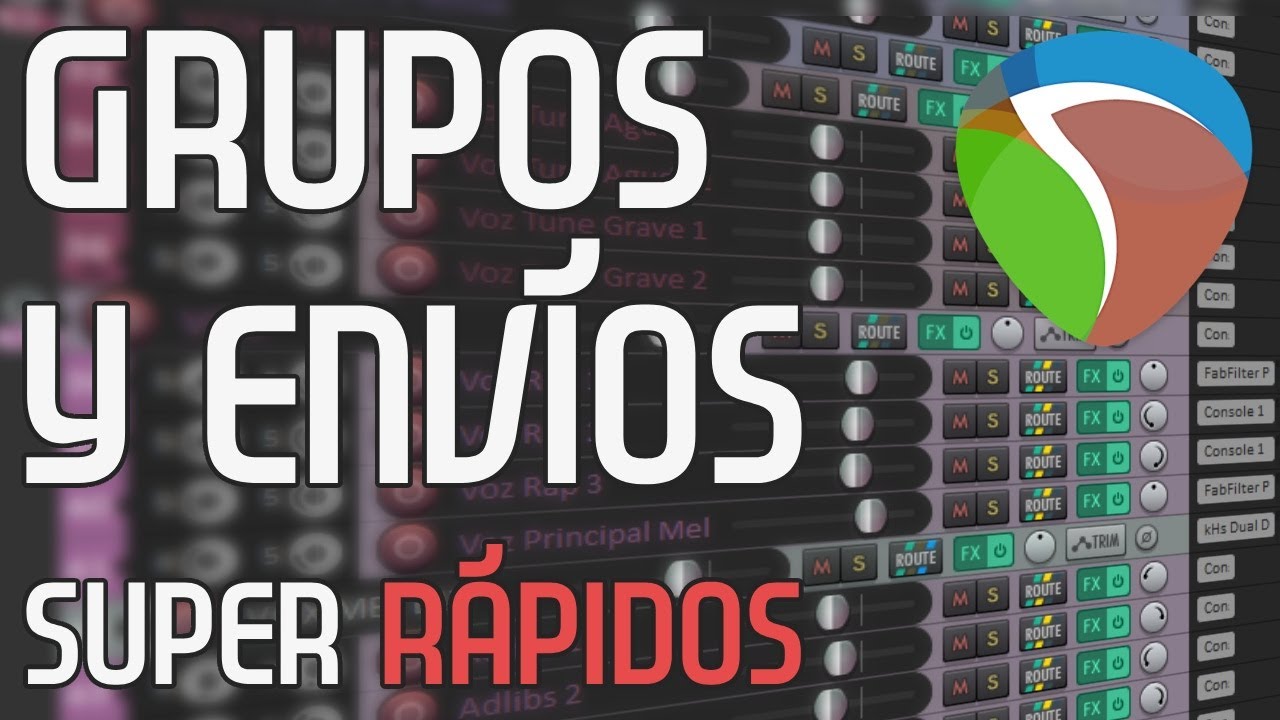 Cómo crear grupos y envíos SUPER RÁPIDO en REAPER