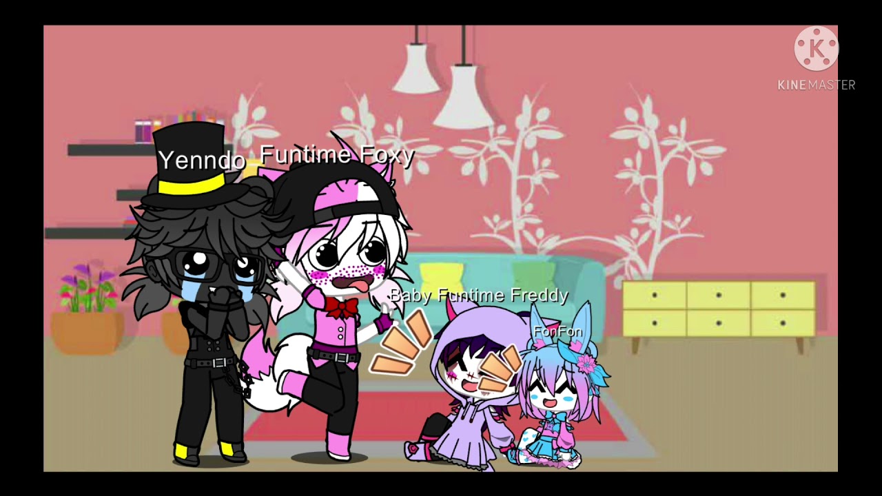 Funtime Freddy turns into a baby for a day. {My AU} (⚠️TW, Blood.⚠️)