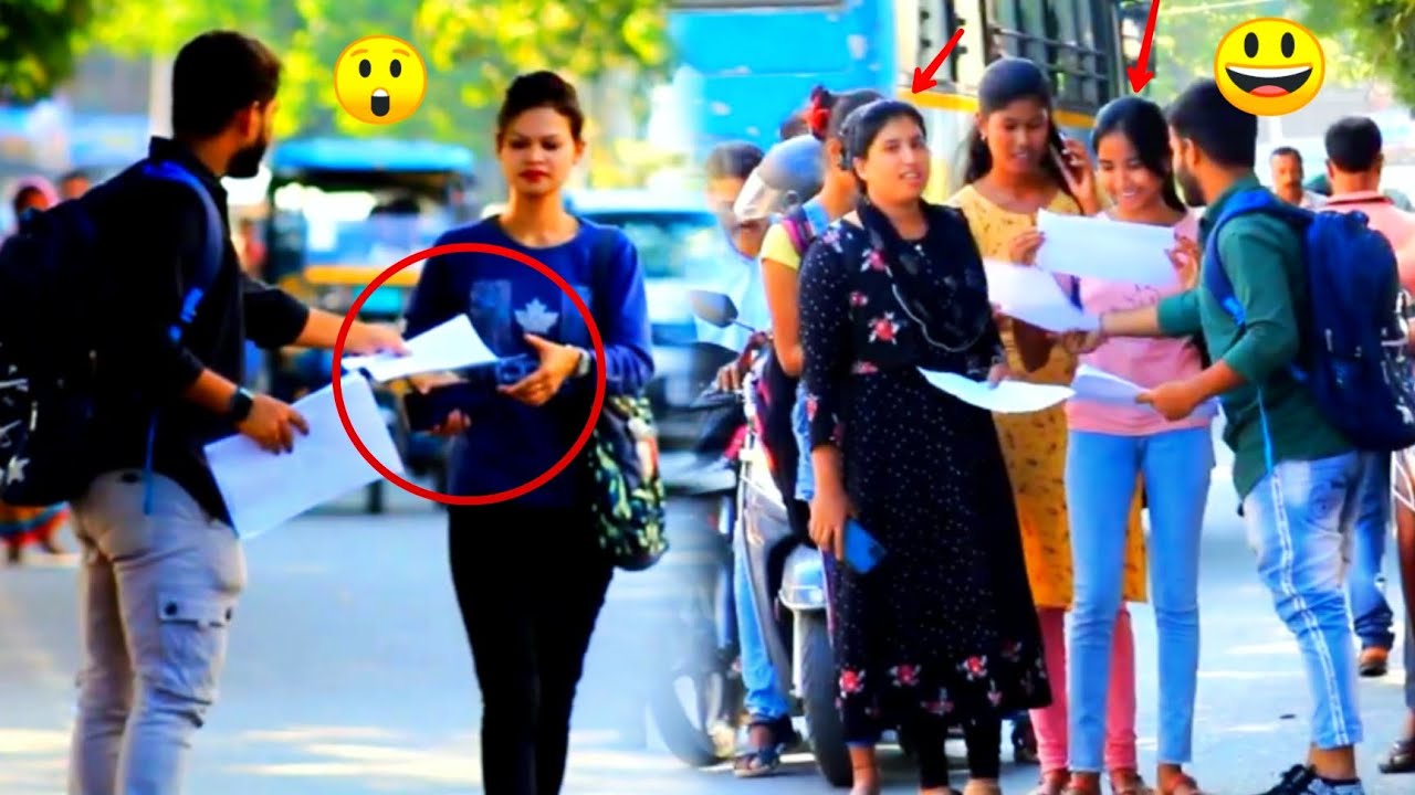 White Paper Prank in India||Cute Girl Prank Video||Crazy Boy Dulal