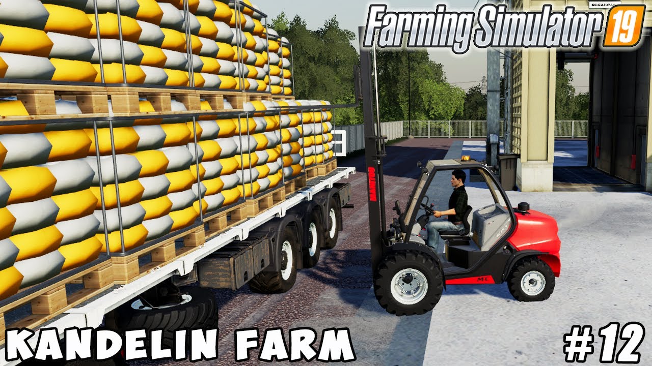Selling sugar, spraying herbicide & fertilizer | Kandelin Farm | Farming simulator 19 | ep #12